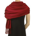 Red Mercerized Wool Pashmina